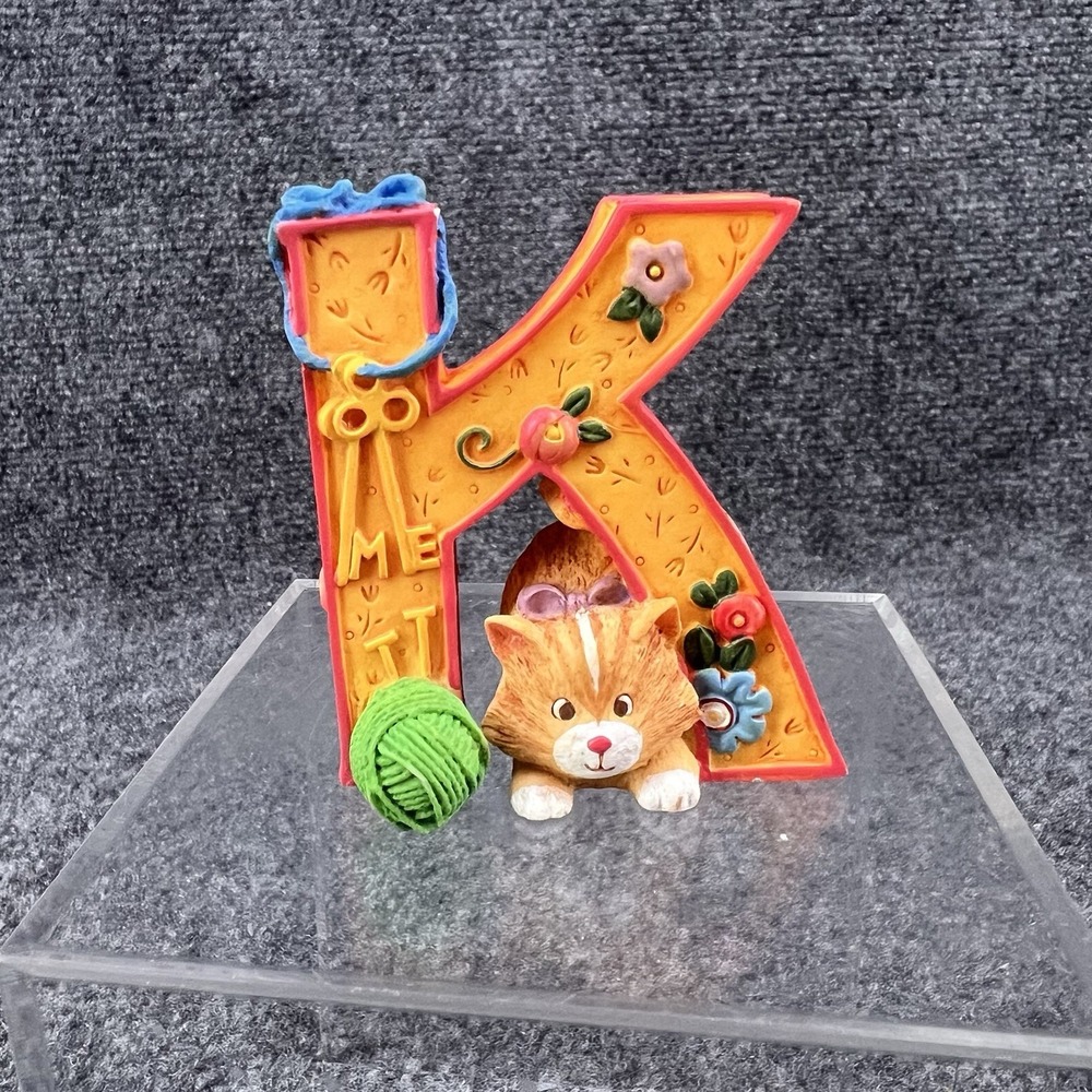Mary Engelbreit ME 2.5" Resin Letter K for Kitten Keys Knitting Needles 1999